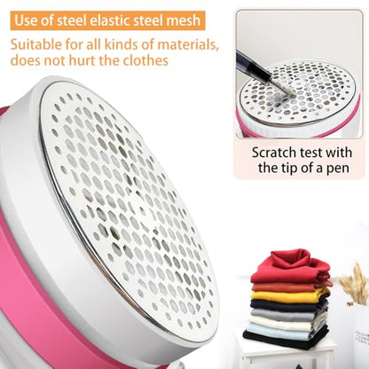 Fabric Shaver for Furniture,Sweater Shaver,Electric Lint Remover for Clothes,Fabric Pilling Remover,4 Cutter Heads, 5W of High-Power, Plug and Play, Say Goodbye to Charging and Waiting