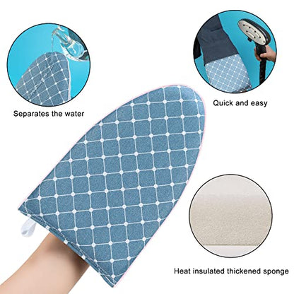 Garment Steamer Ironing Gloves Anti Steam Glove Heat Resistant Garment Steamer Mitt, Garment Steam Accessories for Clothes，Blue - color: Blue