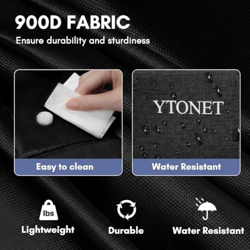 Ytonet Large Cleaning Bag, Adjustable Cleaning Caddy for Cleaning Supplies - color: Black, size: Large
