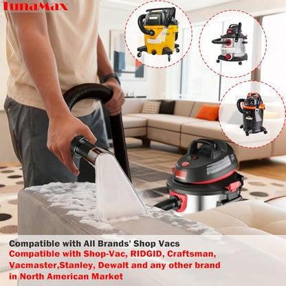 TunaMax Wet/Dry Shop Vac Clear Extractor Attachment with 2-1/2" Adapter