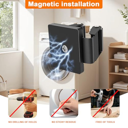 Strong Magnetic Mop Broom Holder, 4 Pack | Heavy Duty Magnetic Mop Hanger, For Refrigerators,Laundry Room Garage Kitchen Workshops - size: 4Pcs Magnetic Broom Holder