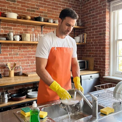 Nanxson Waterproof Apron Heavy Duty Industrial Work Apron - color: Orange
