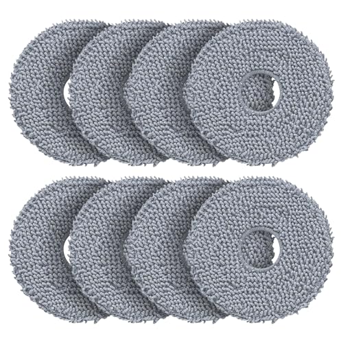 LOVECO 8 Pack Mop Pads Compatible with Roborock Qrevo Series Robot Vacuum