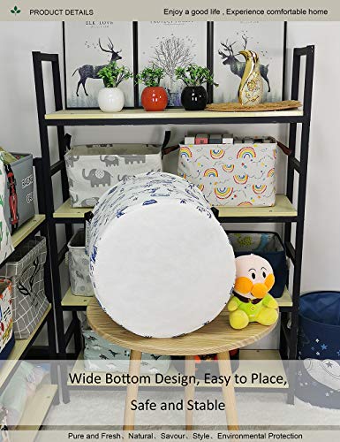 Round collapsible Large Space Rocket Laundry Hamper for Adults Kids - color: Planet