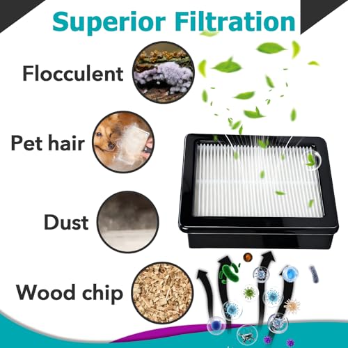 8 Pcs 107315 HEPA Filter Compatible with ProTeam Coach Pro 10 - size: 8