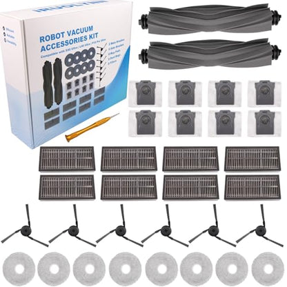 33PCS Accessories for Mova P10 Pro Ultra (Gen 2), Dreame L40 Ultra (Gen 2) - color: 33pcs Rubber Brush Kit