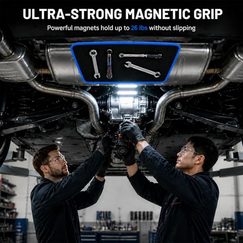 Flexible Magnetic Tool Mat Set 3PCS Magnetic Tool Tray with Strong Magnets - size: S+M+L