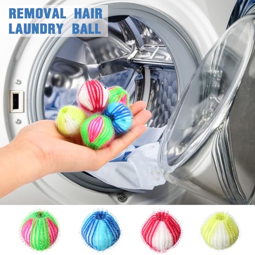 Blulu 12 Pieces Pet Hair Remover for Laundry, Stylish Color - color: Stylish Color