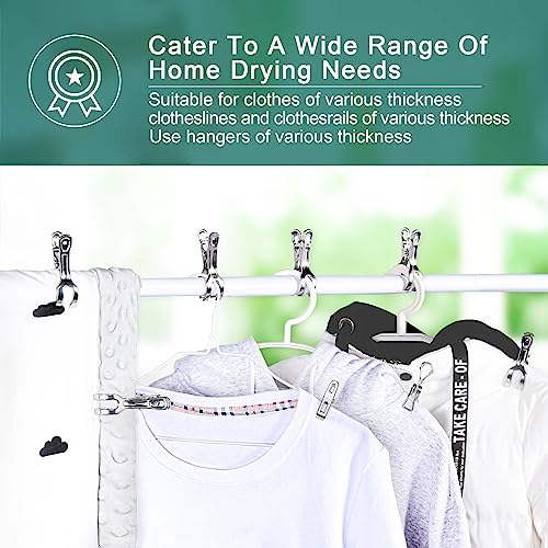 Clothes Pins Metal Stainless Steel Clothespins Laundry Pin Bag Photo Clips - size: 40pcs small size Clothes Pins