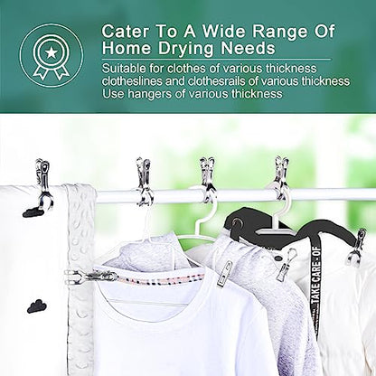 Clothes Pins Metal Stainless Steel Clothespins Laundry Pin Bag Photo Clips - size: 40pcs small size Clothes Pins