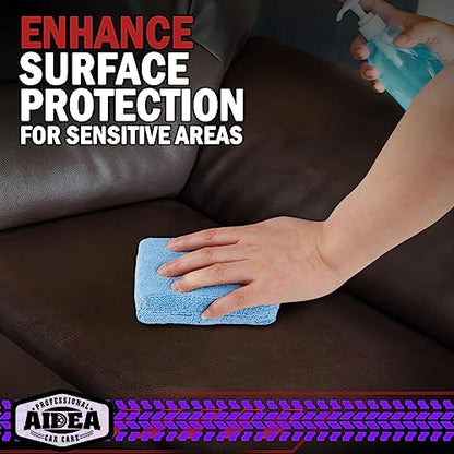 AIDEA Microfiber Applicator Pad-56PK, Car Wash Sponge, Blue - color: Light Blue, size: 56 PK