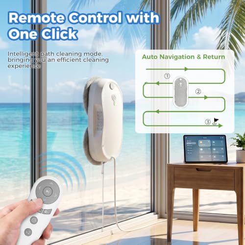 KKI Window Cleaning Robot, Auto-Dual Spray,for High-Rise Windows 4min/㎡ - color: White-gray