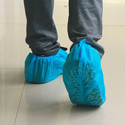 G & F Products Disposable Boot & Shoe Covers, Non-Slip, Blue, XL, 500-Pack - size: X-Large 500 Pack