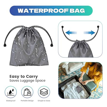 2Pcs Multicolor Portable Travel Clothesline with 12 Clothespins