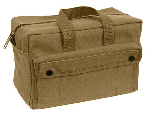Rothco GI Style Mechanics Tool Bag, Heavy-Duty Canvas Tool Storage - color: Coyote Brown