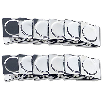Ogrmar 12 Pack Magnetic Clips 1.75 Inch Heavy Duty Refrigerator Magnet Clip - size: 1.75"
