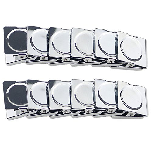 Ogrmar 12 Pack Magnetic Clips 1.75 Inch Heavy Duty Refrigerator Magnet Clip - size: 1.75"