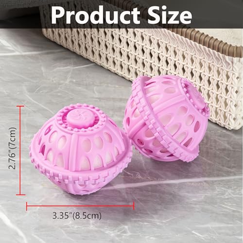 4 Pack Pet Hair Remover for Laundry, Anti-Entanglement Reusable Floating Dog Cat Fur Dryer Catcher Balls for Washing Machine, Lint Trap Cleaner & Pet Hair Lint Catcher for Clothes