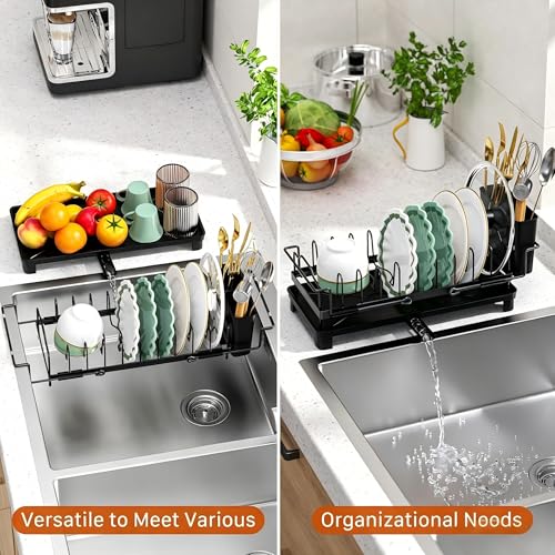 masadi Small Dish Drying Rack, Compact Dish Drainer for Kitchen Counter - size: Counter (Small)