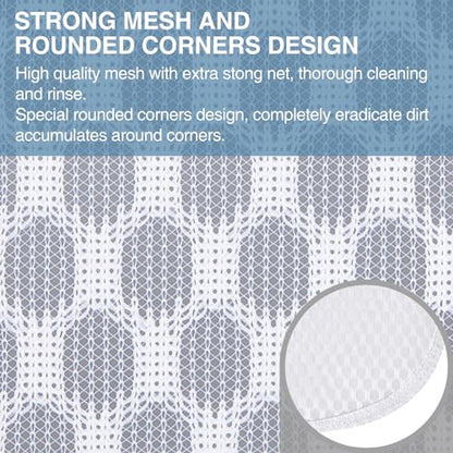 Honeycomb Mesh Laundry Bags 8 Pack (2L+2M), Durable Washing Bags with Auto-Lock Zippers, Heavy Duty Mesh Wash Bags for Delicates, Lingerie, Bra, Sock, Travel Storage Organizer - size: 2 Large X 2 Medium (Pack of 2)