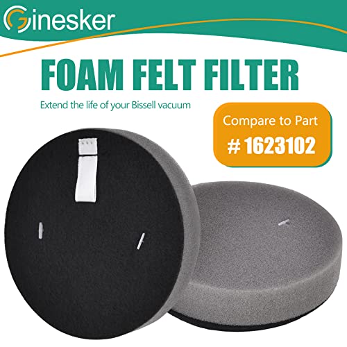 3070 Filter Replacement for Bissell Cleanview Pet Slim 3080 2831 3339 2903 2921 Pet Hair 2897 4 Pack Filter for Bissell PowerEdge 2900A 2900 3274 Vacuum Compare to Part # 1623102