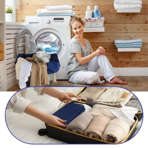 Woanger 12 Pack 28 x 45 Inch Extra Large Laundry Bags Bulk, Navy Blue - color: Navy Blue