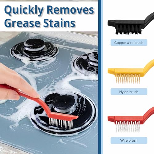 13Pcs Crevice Cleaning Brushes, Hard Bristle Deep Cleaning Tools for Gaps