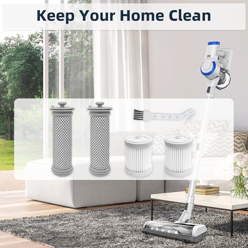 Replacement Filter Compatible with Tineco A10 / A11 / PURE ONE S11 - size: 2 Pre-filters + 2 Post-filters