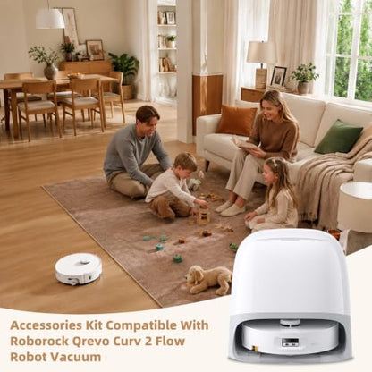 24 Pack Accessories Kit for Roborock Qrevo Curv 2 Flow Robot Vacuum