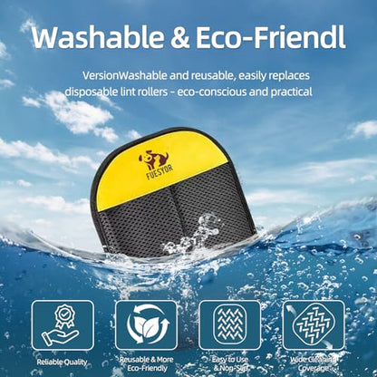 Pet Hair Remover Tool Glove for Cats & Dogs, Static Lint and Fur Removing Mitts for Laundry, Couch, Carpet, Clothing, and Auto Seats - color: Yellow