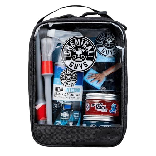 Chemical Guys, 10-Piece Interior Cleaning Kit, Cleaner, Brushes, Gel & Bag - style: KIT + BAG