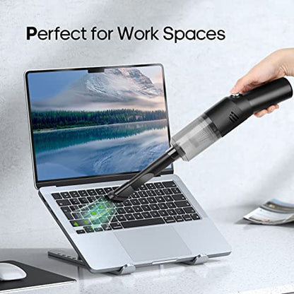V06 Cordless Handheld Vacuum, 400g Mini Vacuum Portable for Car & Home