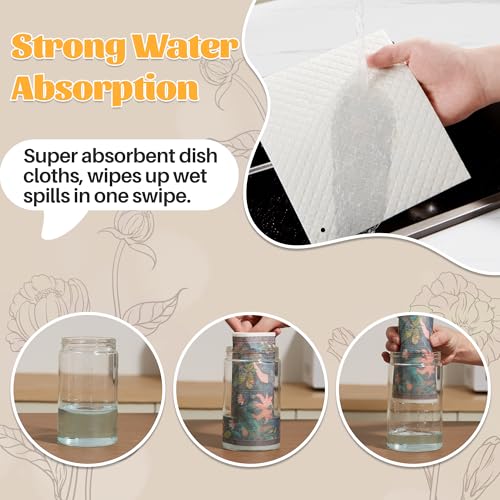 JOYMOOP 6 Pack Dishcloths for Kitchen, Reusable Absorbent Non-Scratch Cleaning Cloths, Washable Quick-Drying Rags for Cookware and Household, 6.7×7.9 Inch - color: Quiet Luxury [6 Pcs]