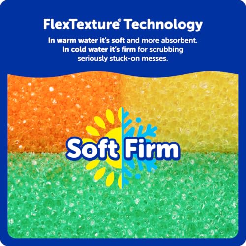 Scrub Daddy Scratch-Free Multipurpose Kitchen Sponges - Bulk Dish Sponges for Kitchen, Bathroom, Household Cleaning & More - Made with BPA-Free Polymer Foam (9 Count) - size: 9 Count (Pack of 1)