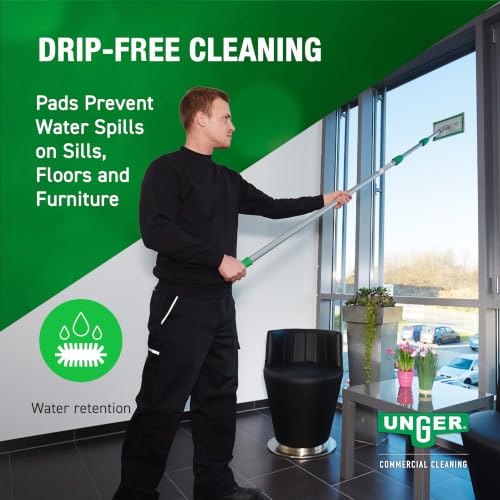 Unger SpeedClean Starter Kit, 6-ft. Pole, 4 Microfiber Pads, WNK01