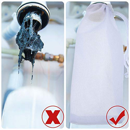 Shappy 6 Pieces Lint Traps for Washing Machine Drain Hose Nylon Mesh