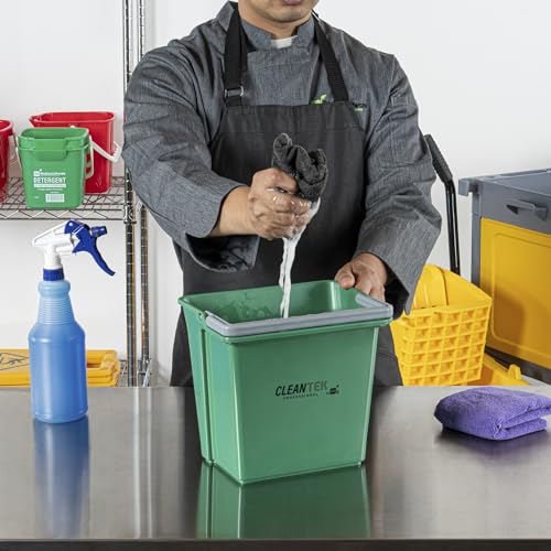 Restaurantware 6 qt Green Cleaning Bucket - color: Green, size: 6 Quarts