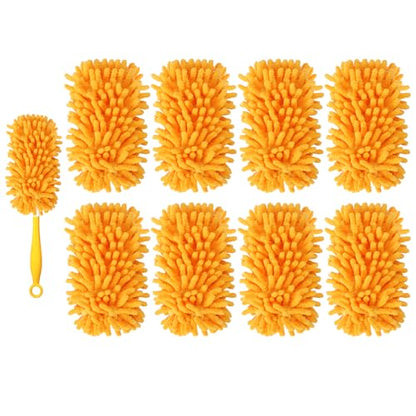 Reusable Duster Refill Compatible with Swiffer Hand Duster Kit - color: 8 Pack(orange)