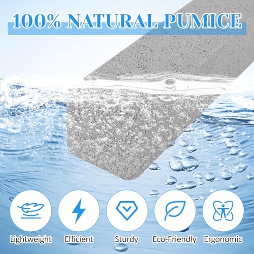 4 Pack Toilet Pumice Stone with Handle,Pumice Stone Toilet Bowl Cleaner