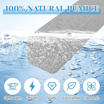 4 Pack Toilet Pumice Stone with Handle,Pumice Stone Toilet Bowl Cleaner