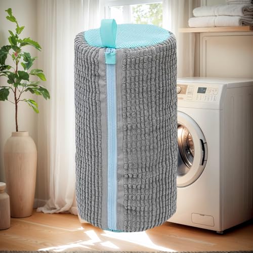 Reusable Shoe Washing Machine Bag - Laundry Shoe Bag for Washer & Dryer, Cleaning Bag for Sneakers Tennis Shoes Unstain Cleaner - color: Grey