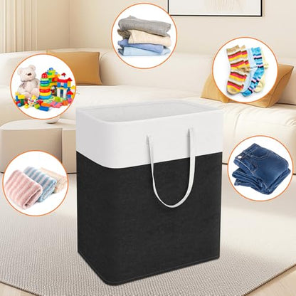 TasticTotes Laundry Basket 3-Pack, Laundry Hamper, 125L-Black - color: Black, size: 125L