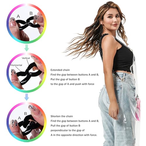 Hair Stylist Apron for Women - Waterproof Barber Nail Tech Apron Hairdresser Hairstylist Salon Aprons with Pocket - color: Transparent