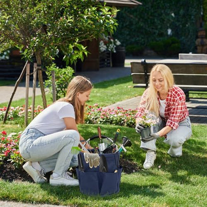 Multifunctional Folding Basket with Handles: Portable Picnic Baskets, Outdoor Beach Baskets, Garden Picking Baskets, Gift Baskets, Collapsible Bathroom Storage Baskets (Blue) - color: Blue