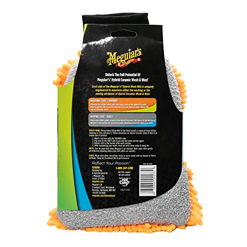 Meguiar's Hybrid Wash Mitt, 1 Mitt - size: Wash Mitt