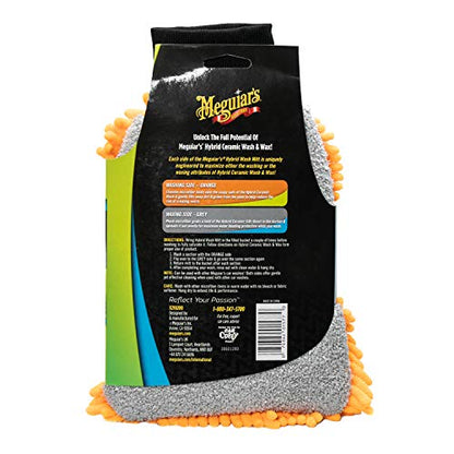 Meguiar's Hybrid Wash Mitt, 1 Mitt - size: Wash Mitt