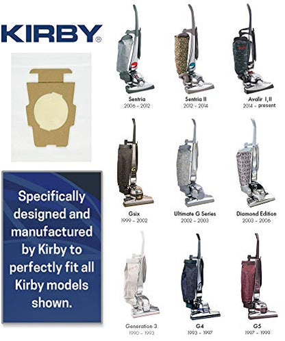 Kirby Micron Magic HEPA Filter Bags 2-Pack | Part #205811 | Genuine Kirby OEM | Fits Avalir, Sentria, G Series | F-Style & Twist-Style