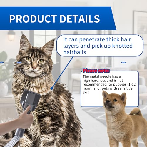 Pet Grooming Kit Compatible with Dyson V7 V8 V10 V11 V15 Vacuum Cleaner - color: Pet Grooming Kit Suitable for Small Breed Dogs or Cat