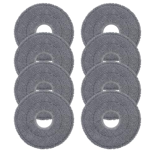 VIEWALL 8 Pack Mop Pads for Roborock Saros 10R/Saros 20/Qrevo Edge 2/3 Pro - size: Saros Mop Pads 8 Pack