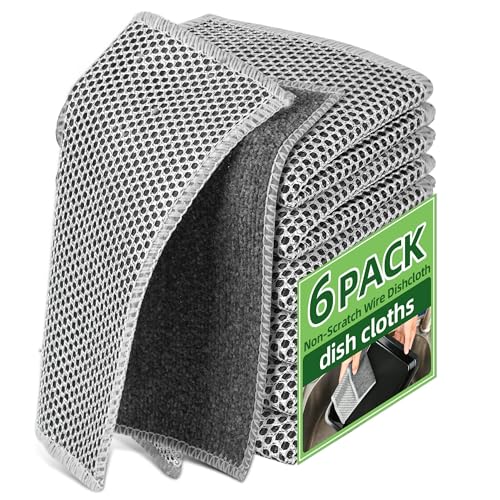 Stainless Steel Scrubber and Cleaning Rags - size: New 6pcs